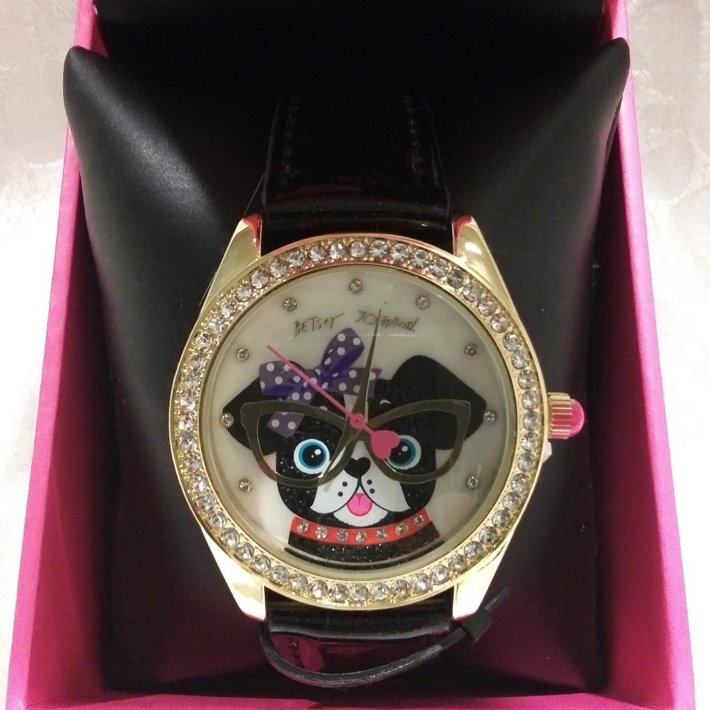 Betsey Johnson Betsey Time Pretty Pooch Watch - Picture 2 of 6